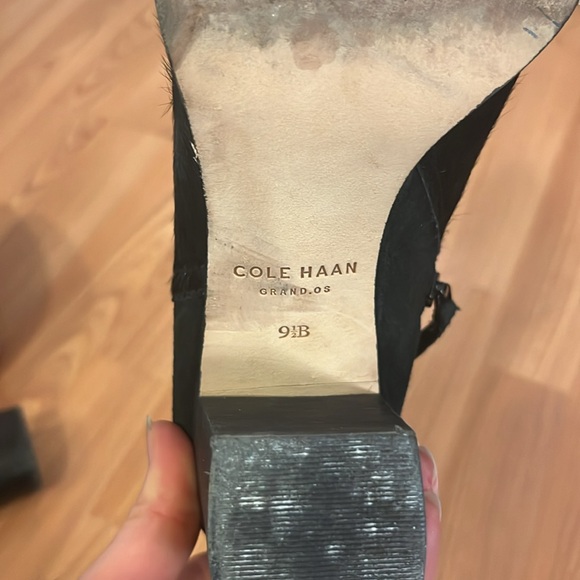 Cole Haan Zandra Bootie. Size 9.5. Black. Calf hair and suede combo. - Picture 12 of 14